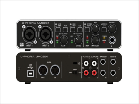 Interface audio Behringer U-Phoria UMC 204 